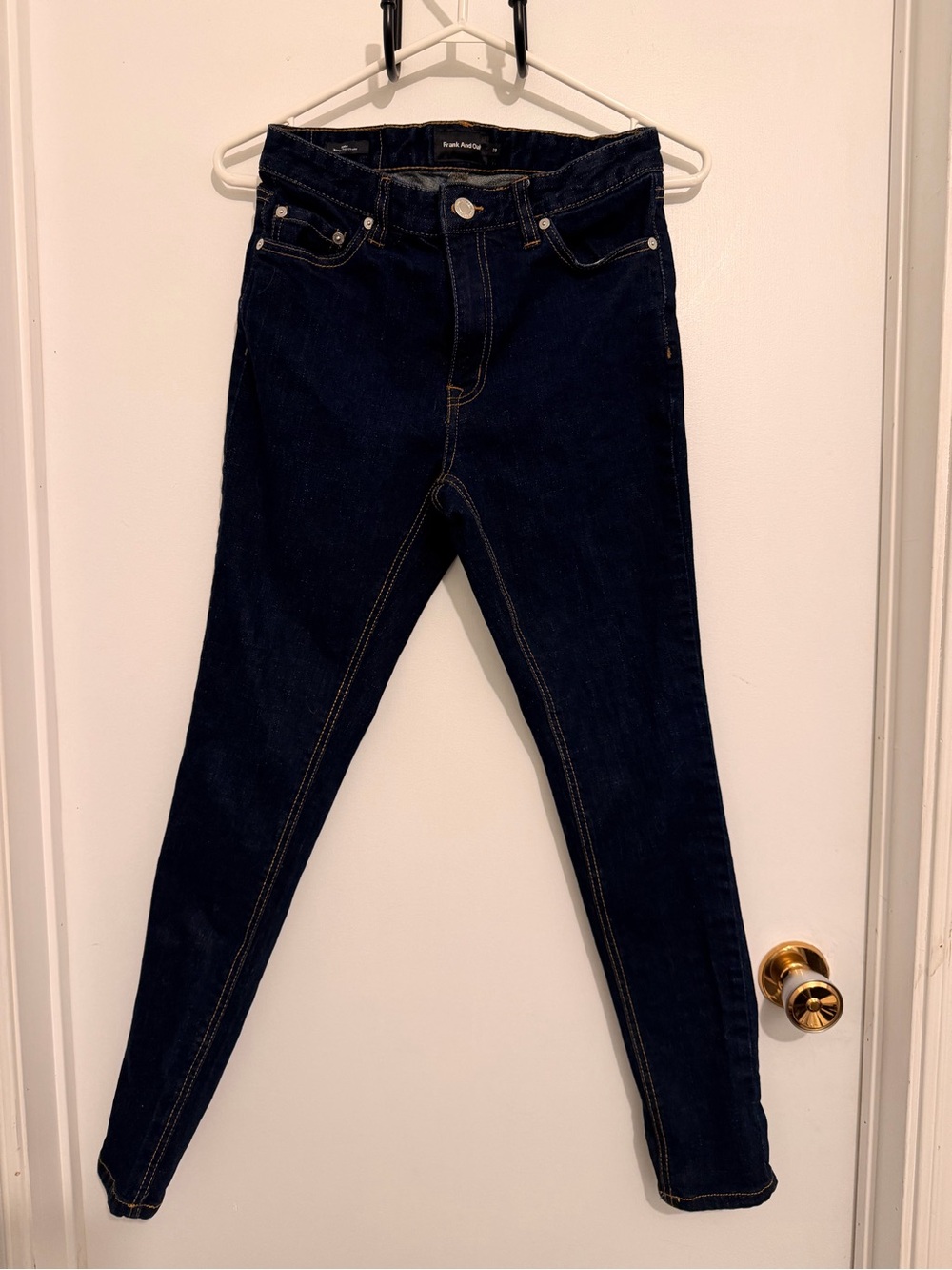 Frank & Oak Indigo Skinny Jeans